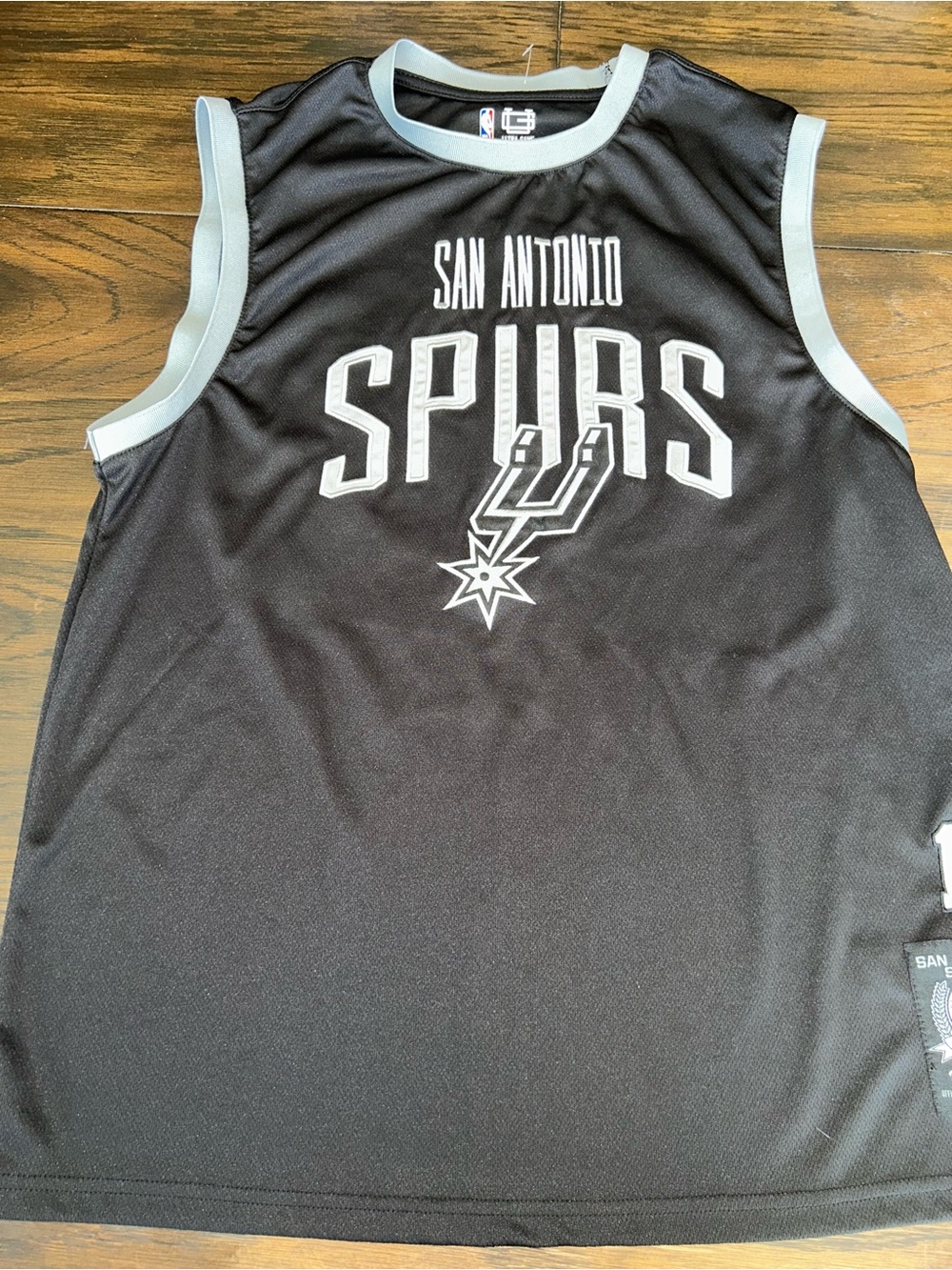 San Antonio Spurs Black Basketball Jersey Tank Top